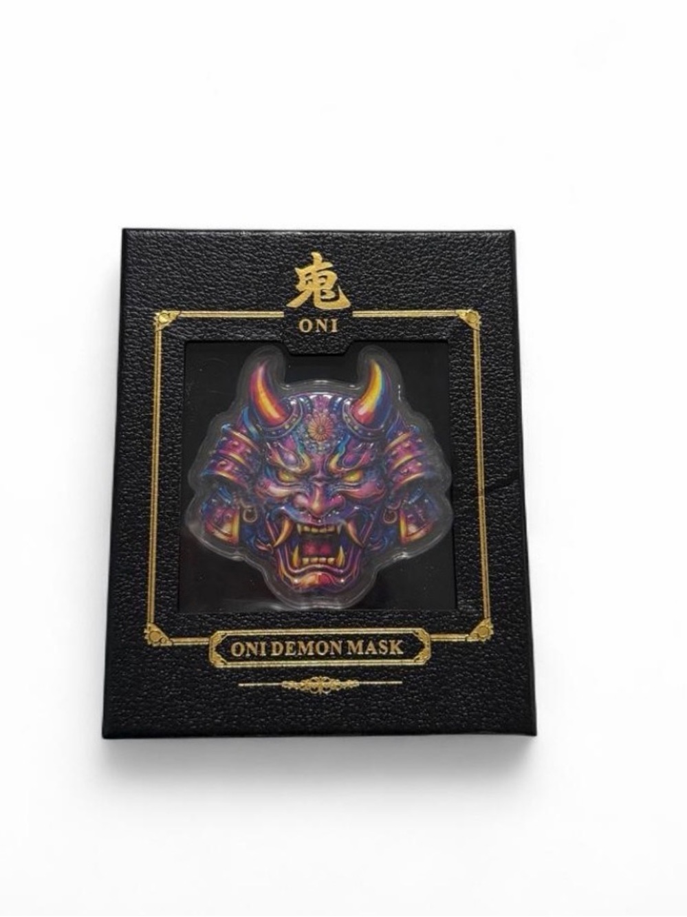 Multicolor Demon Mask Pin - Men Other Accessory